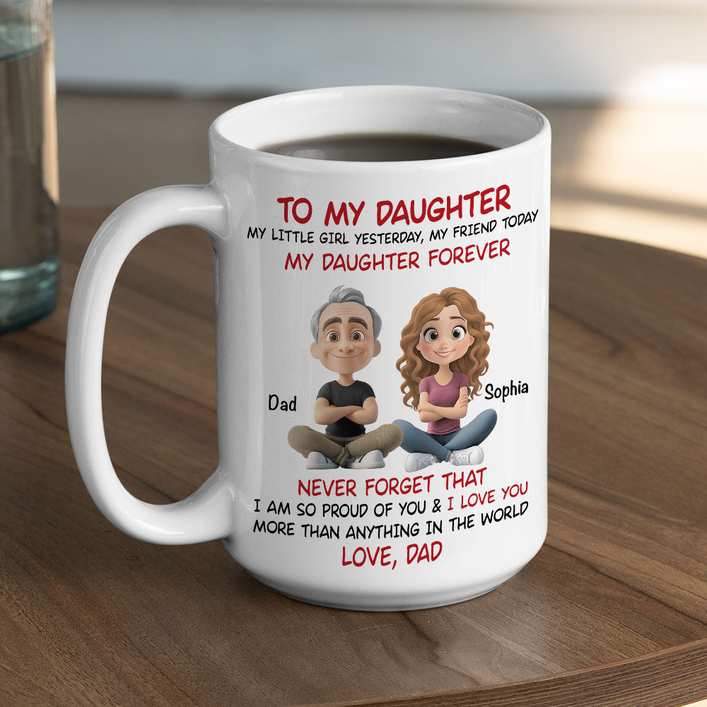 Custom Christmas & Birthday Keepsake Gift • My Little Boy Yesterday - Personalized Coffee Mug