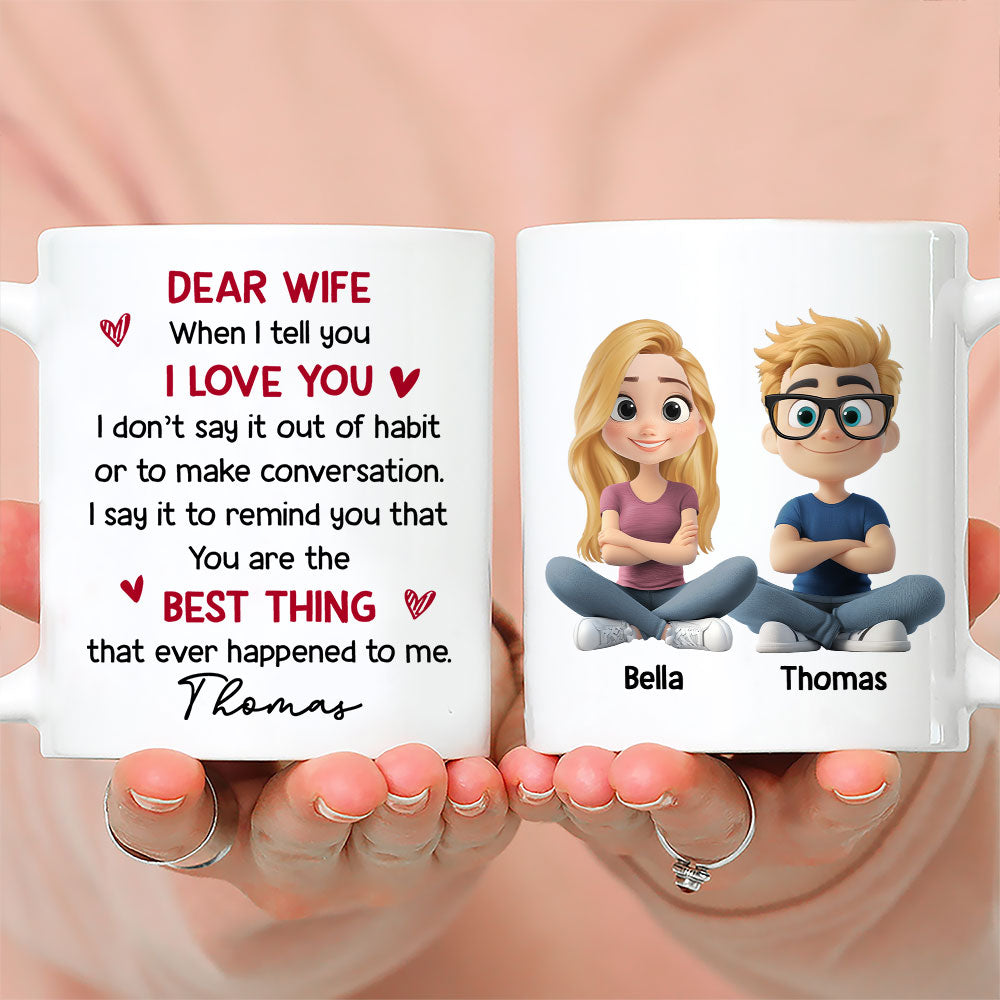 Custom Anniversary Keepsake Gifts For Couple • Best Thing That Happened To Me - Personalized Coffee Mug
