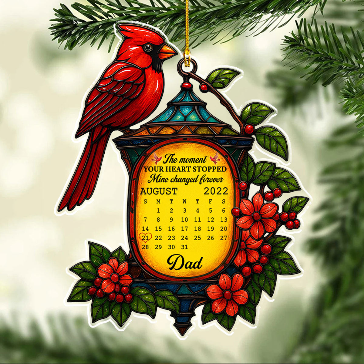 Custom Memorial Christmas Ornament, Sympathy Keepsake •  The Moment - Personalized Acrylic Ornament