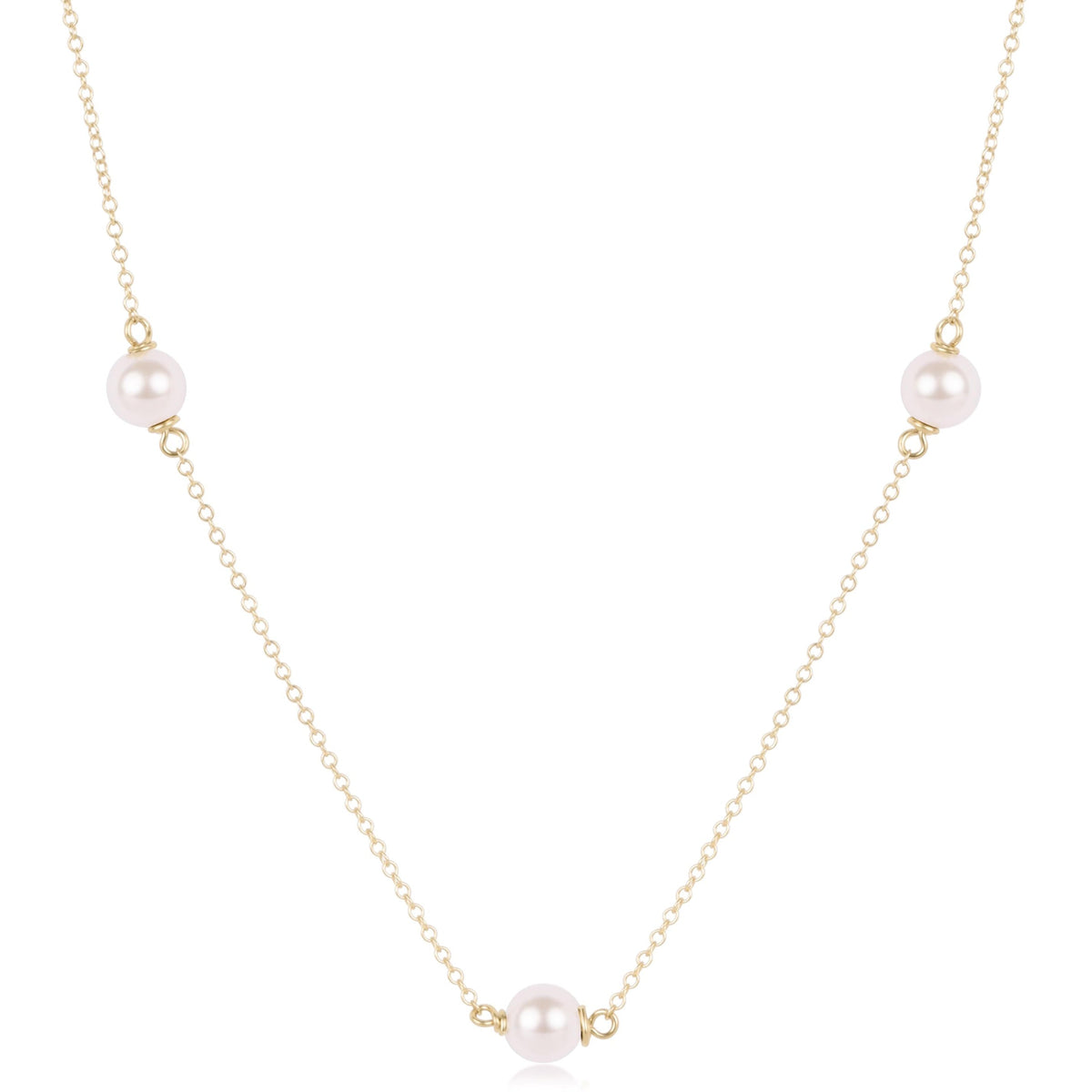 Choker Simplicity Chain Gold - Pearl 6mm