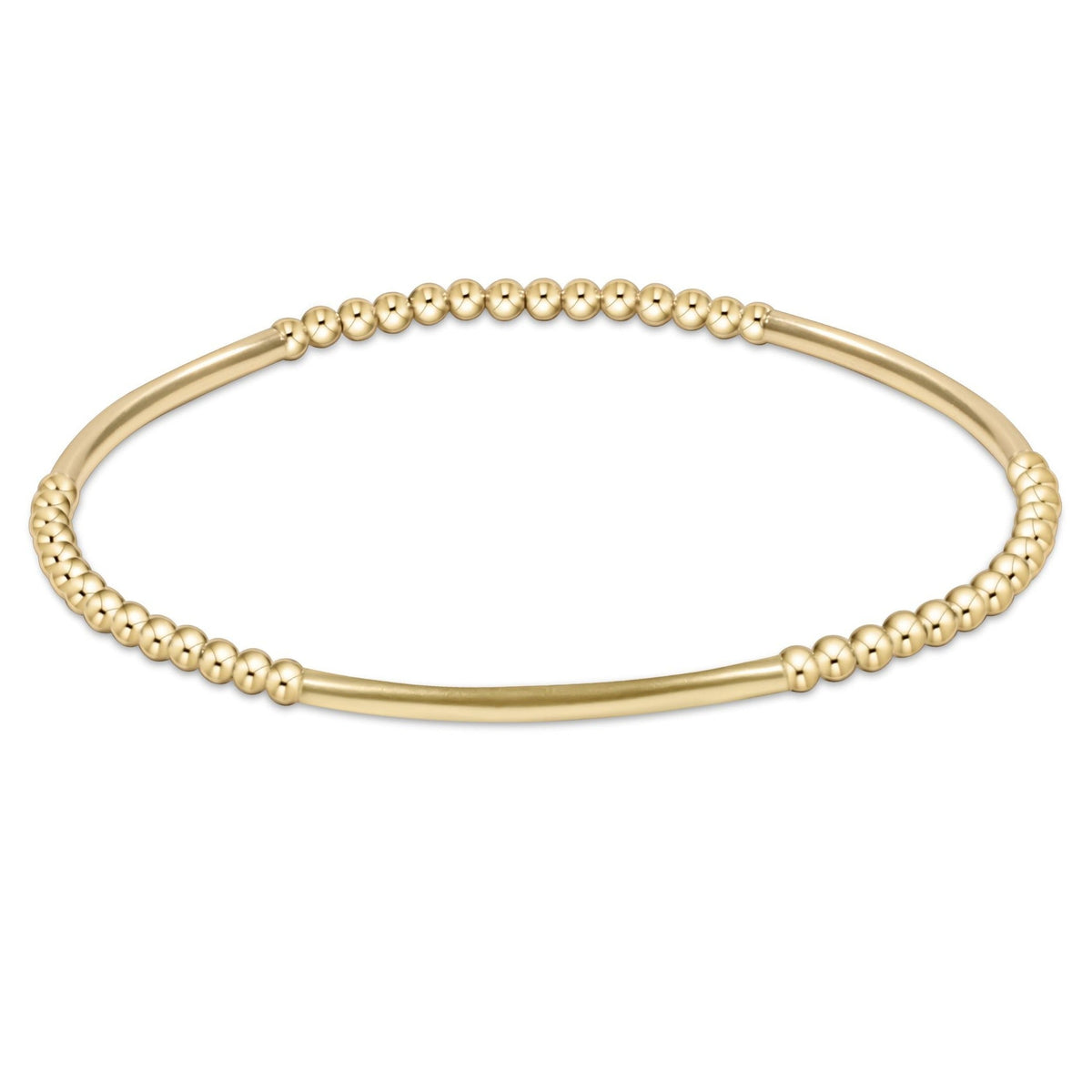 Bliss Bar Pattern Gold 2.5mm Bracelet