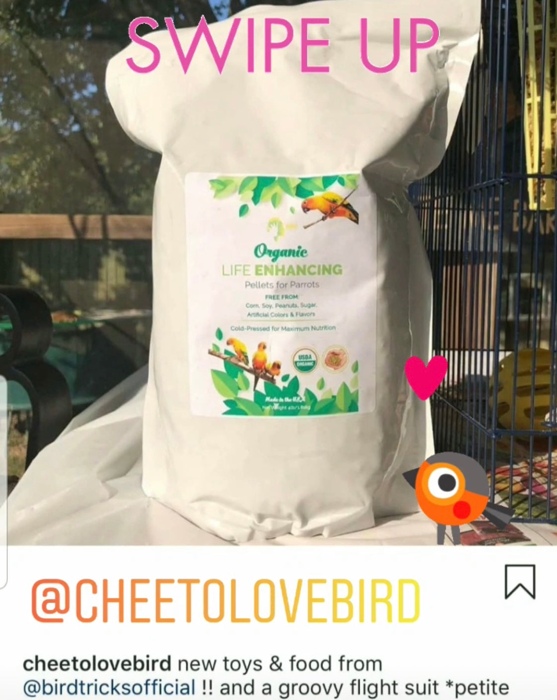 Organic Parrot Pellets (8lbs)