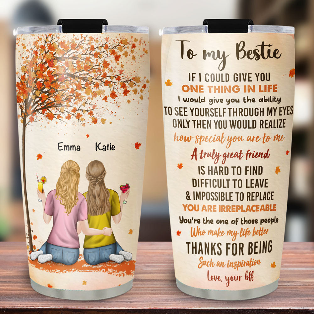 Custom Christmas Birthday Gifts For Best Friend • Besties Since Day One - Personalized Tumbler