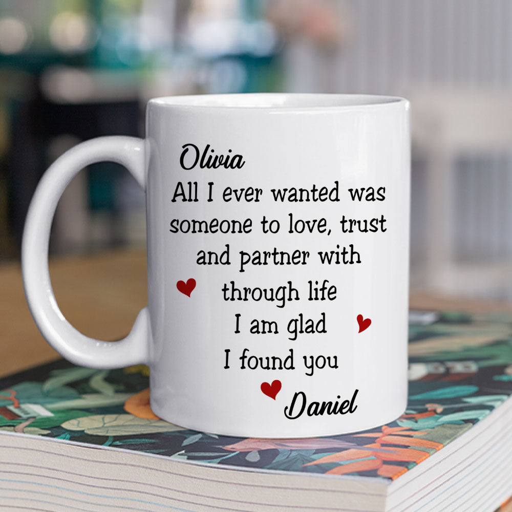 Custom Anniversary Keepsake Gifts For Couple • I Found You - Personalized Coffee Mug