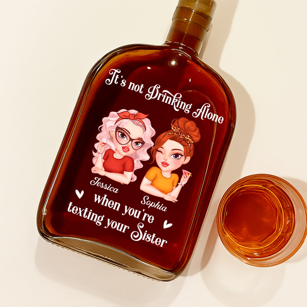 Not Drinking Alone - Personalized Spirits Decanter