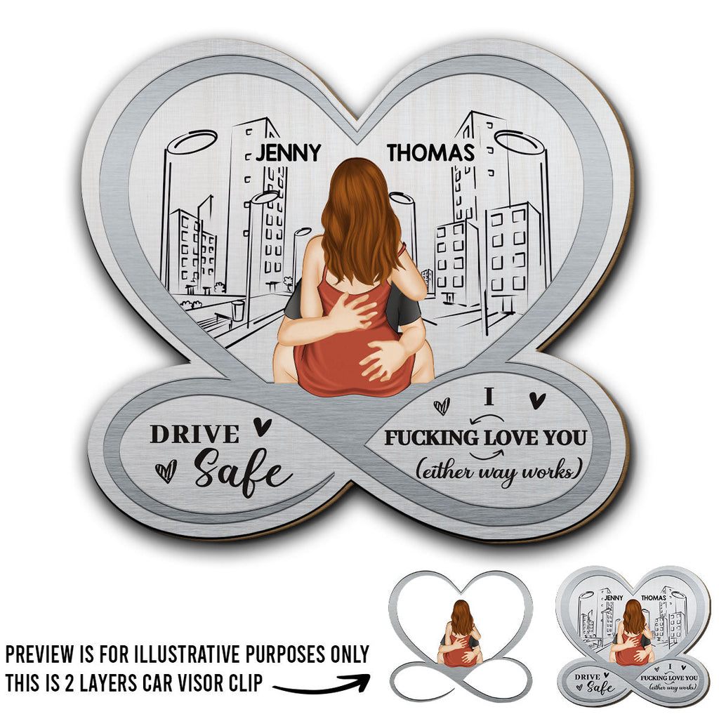 I Love You So Much - Personalized Car Visor Clip
