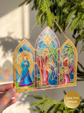 Starlit Nativity Suncatcher