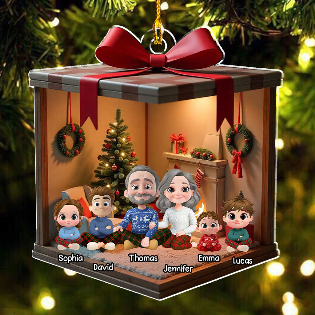 Custom Family Ornament, Christmas Gift for Family Members •  2025 Christmas - Personalized Acrylic Ornament