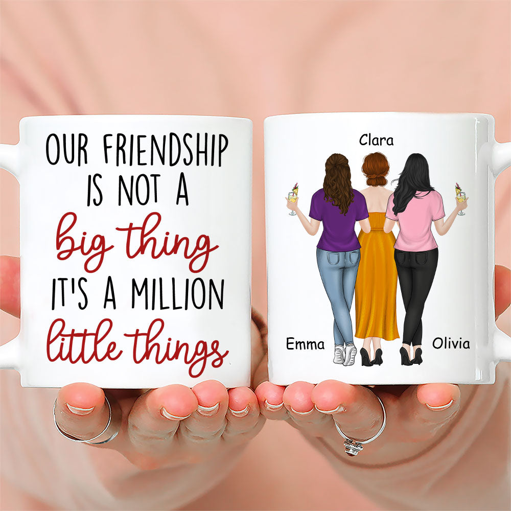 Custom Best Friend, Christmas & Birthday Friendship Keepsake Gift • A Million Little Things - Personalized Coffee Mug