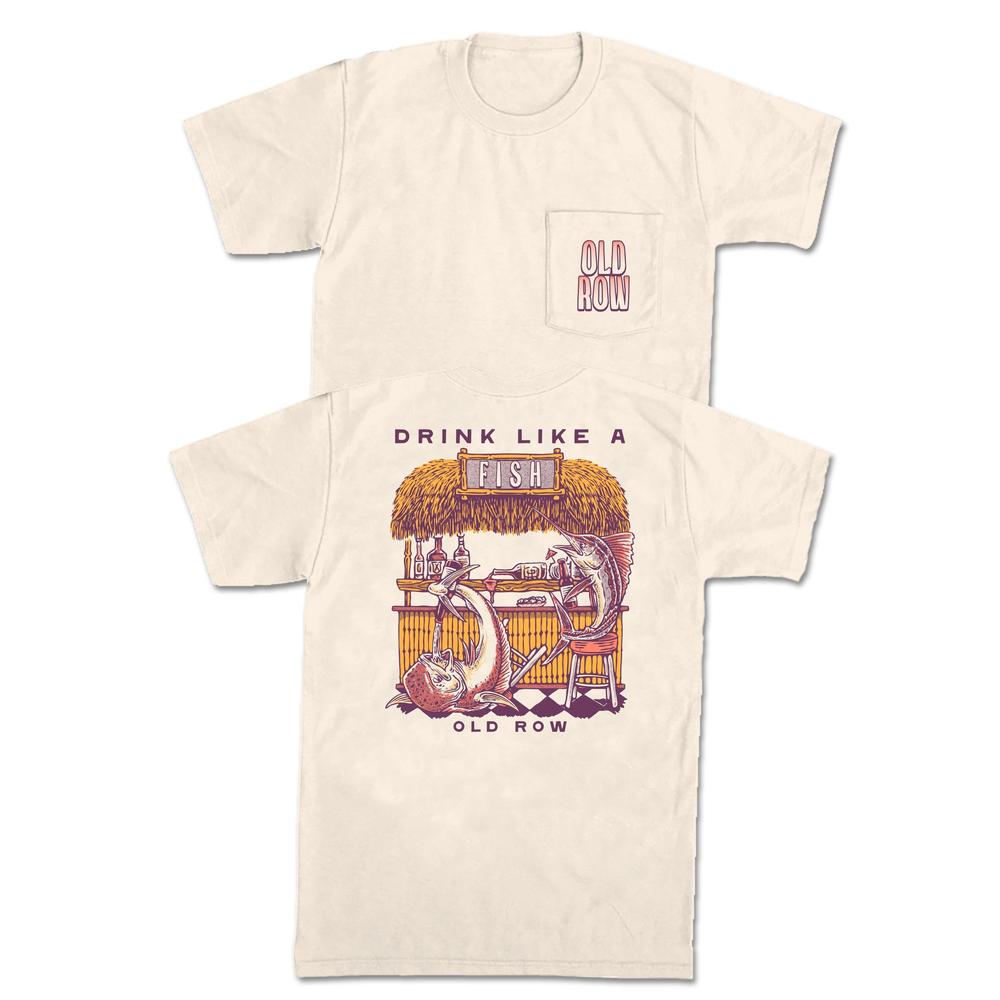 Drink Like A Fish Pocket Tee