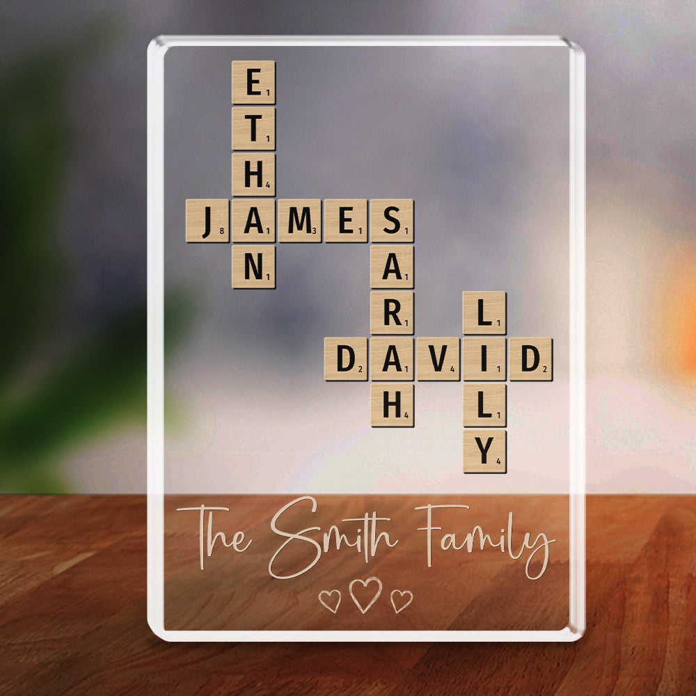 Custom Family Decor, Christmas Birthday Family Keepsake • A Family Is A Gift That Lasts Forever - Personalized Acrylic Plaque