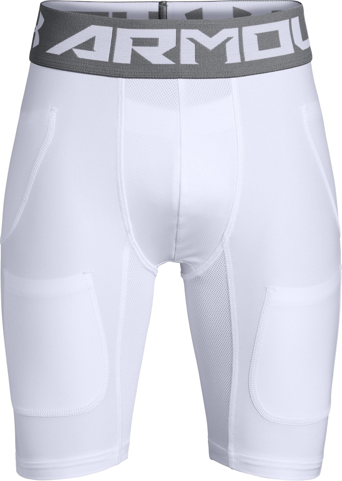 UA 6-Pocket Boys' Football Girdle - White