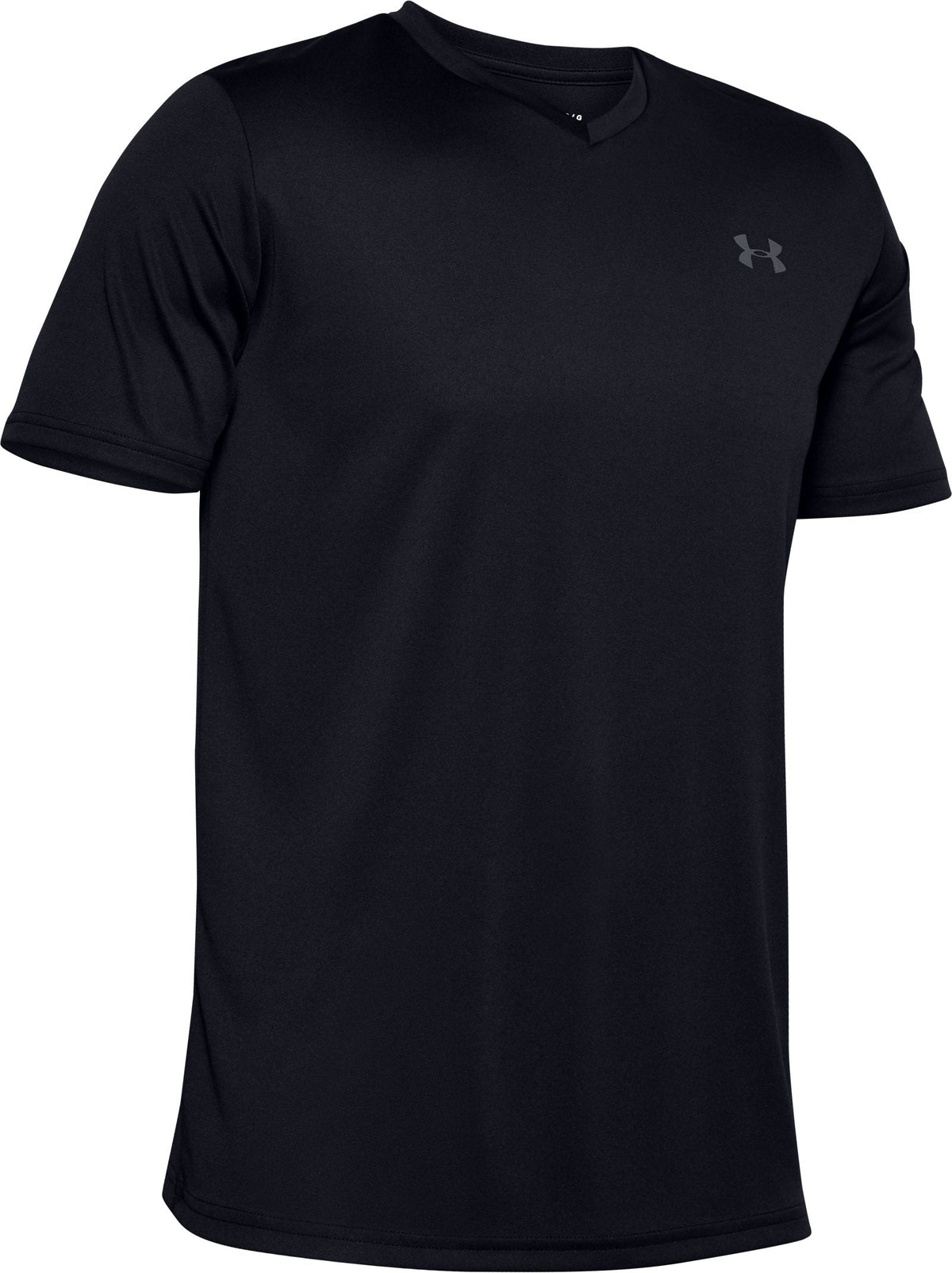 UA Velocity Men's V-neck Short Sleeve - Black