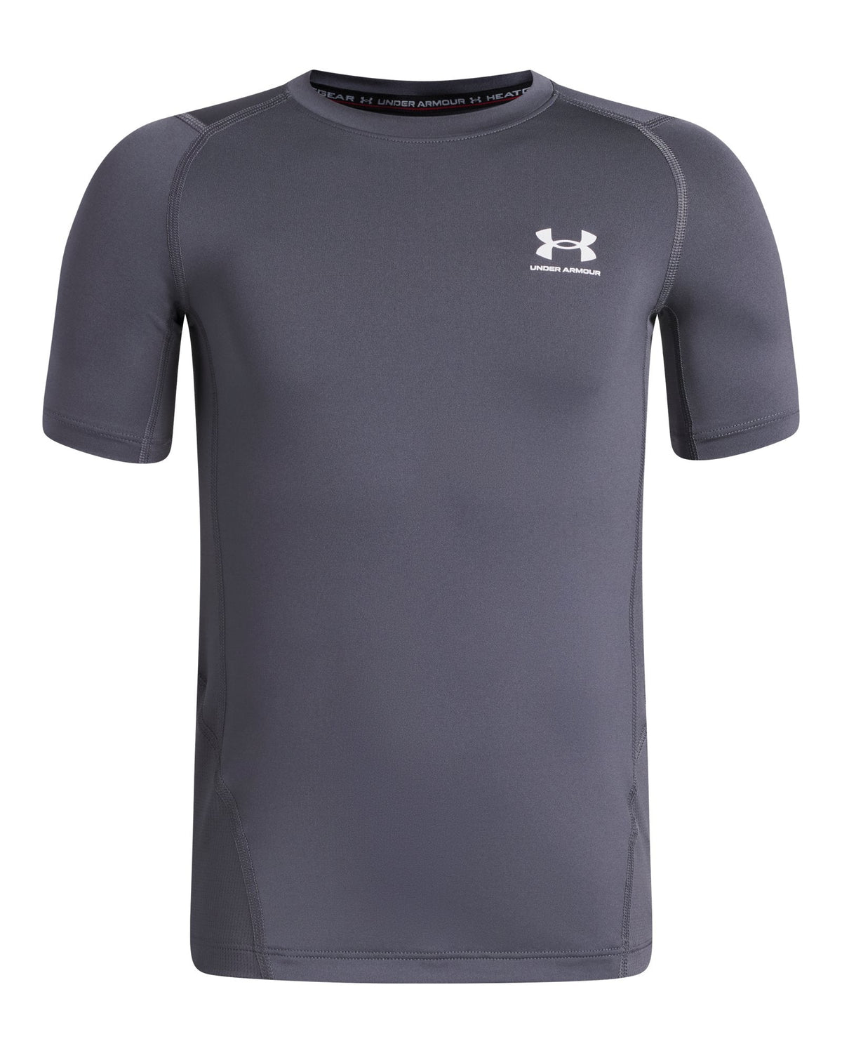 HeatGear® Armour Boys' Short Sleeve - Gray