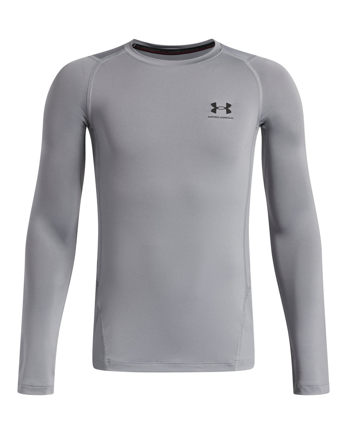 HeatGear® Armour Boys' Long Sleeve - Gray