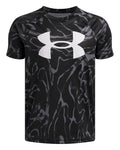 UA Tech™ Big Logo Printed Boys' Short Sleeve - Black