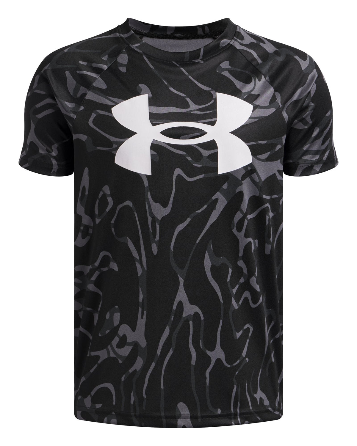 UA Tech™ Big Logo Printed Boys' Short Sleeve - Black