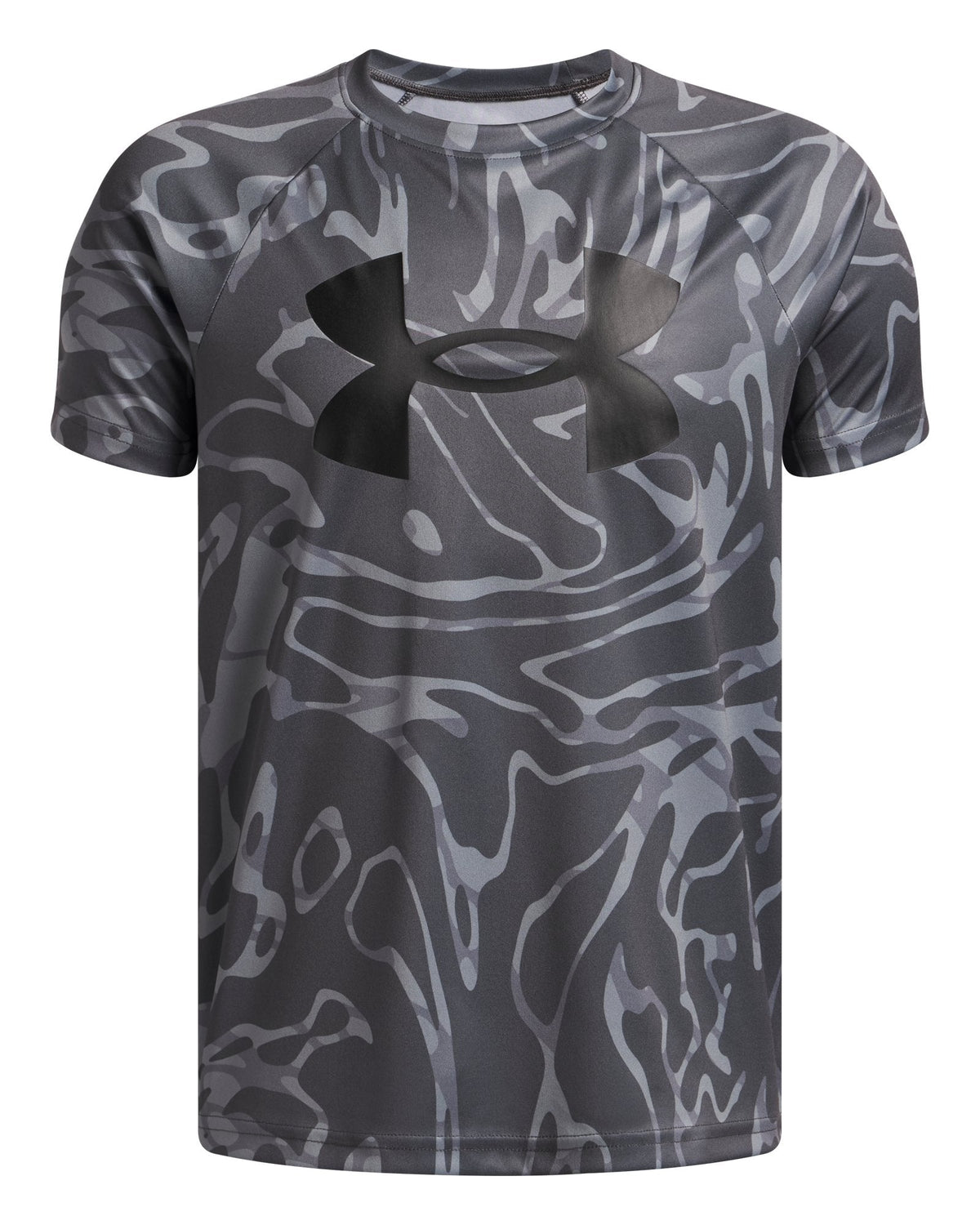 UA Tech™ Big Logo Printed Boys' Short Sleeve - Gray