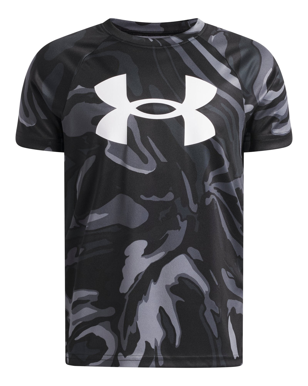UA Tech™ Big Logo Printed Boys' Short Sleeve - Blue