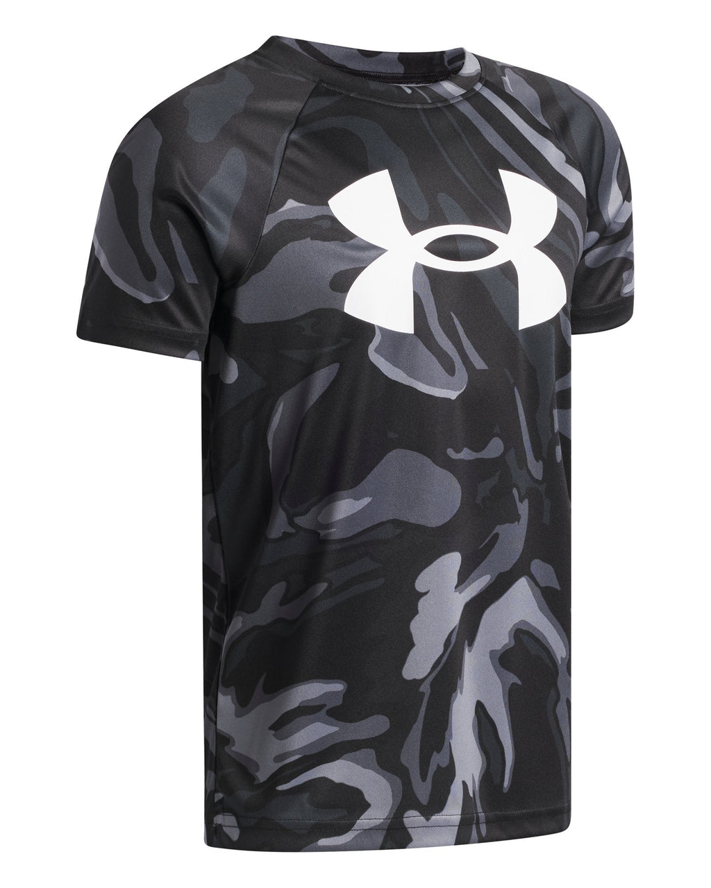 UA Tech™ Big Logo Printed Boys' Short Sleeve - Blue