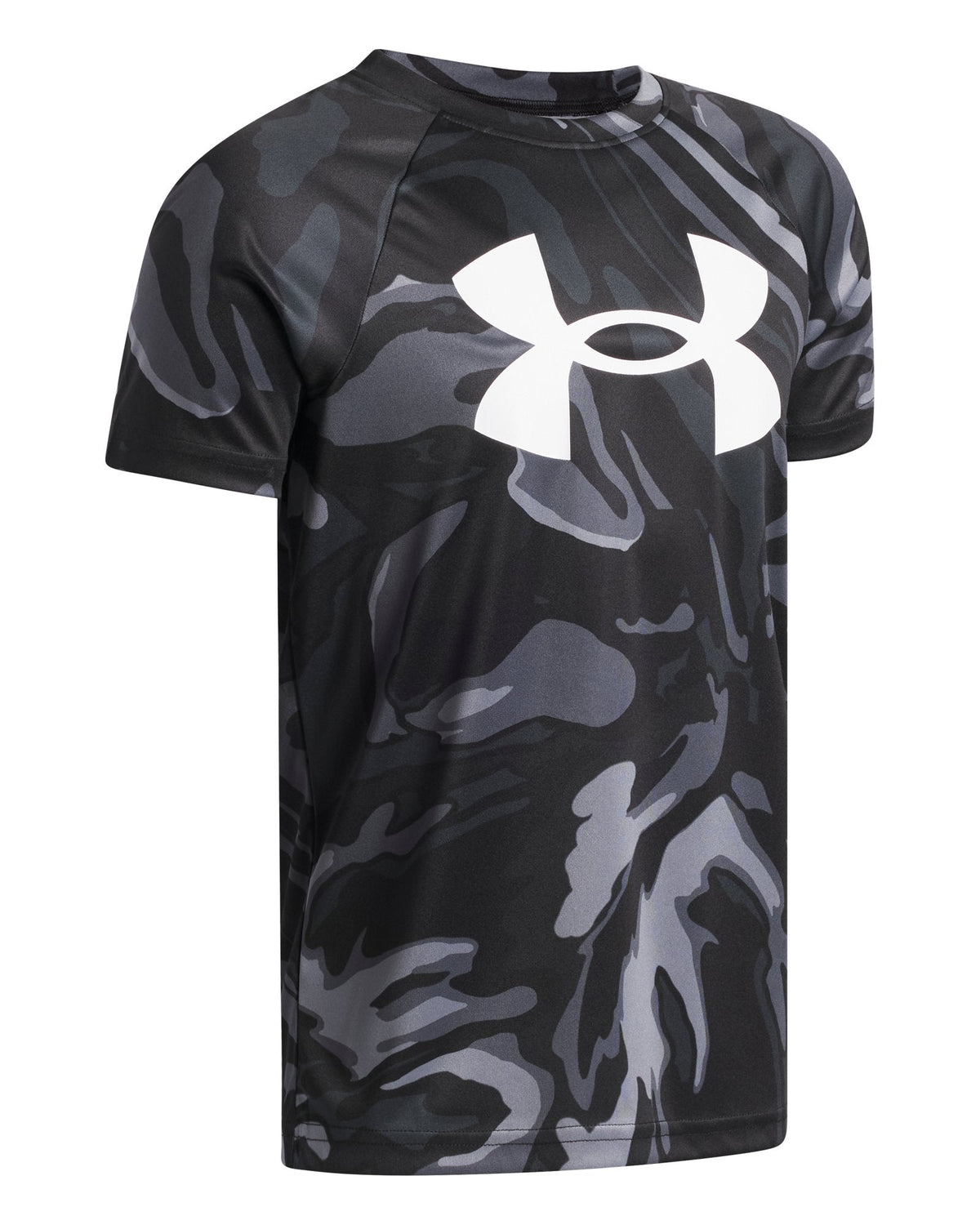 UA Tech™ Big Logo Printed Boys' Short Sleeve - Blue