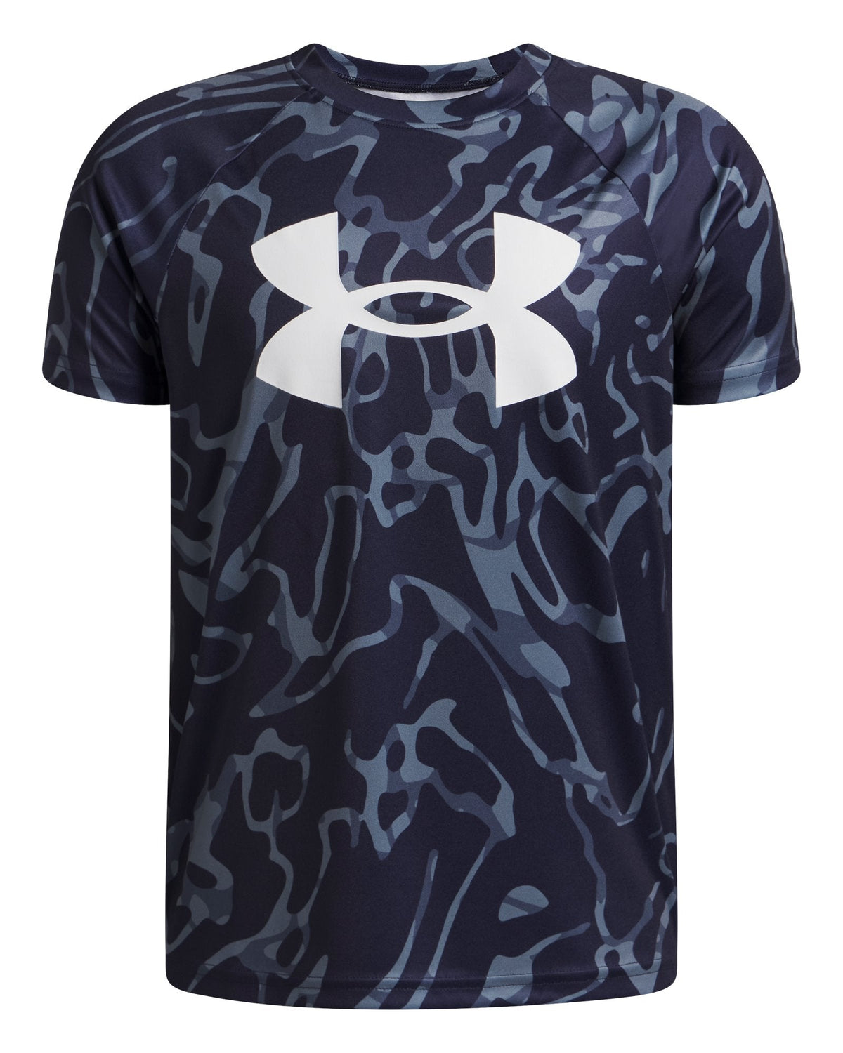 UA Tech™ Big Logo Printed Boys' Short Sleeve - Blue