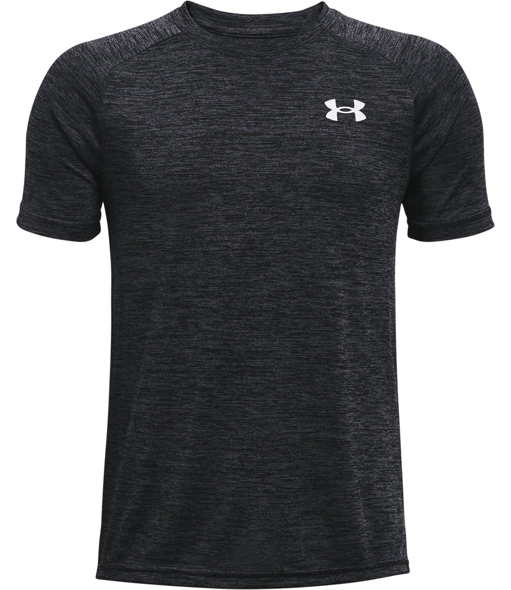 UA Tech™ 2.0 Boys' Short Sleeve - Black