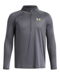 UA Tech™ 2.0 Boys' ½ Zip - Gray