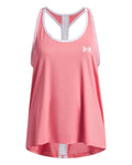 UA Knockout Girls' Tank - Pink