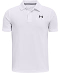 UA Performance Boys' Polo - White