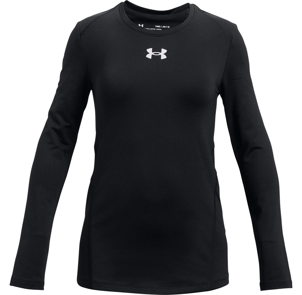 ColdGear® Girls' Crew Long Sleeve - Black