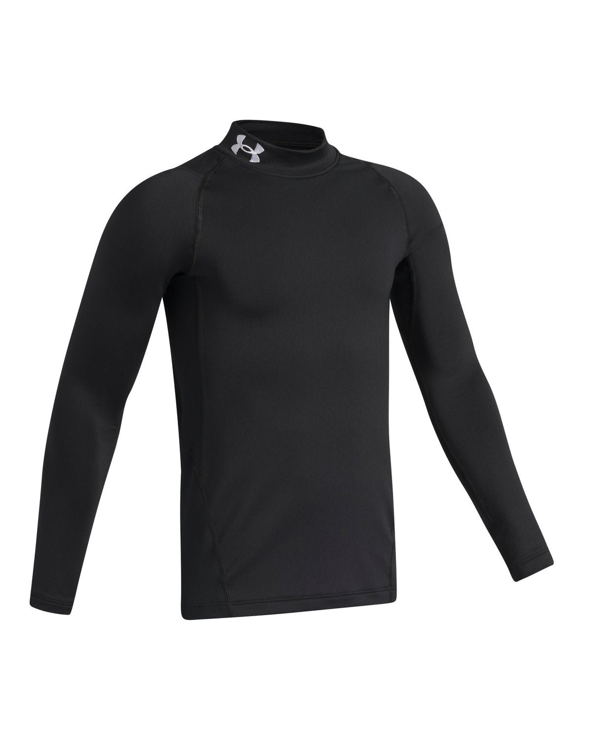 ColdGear® Boys' Mock Long Sleeve - Black