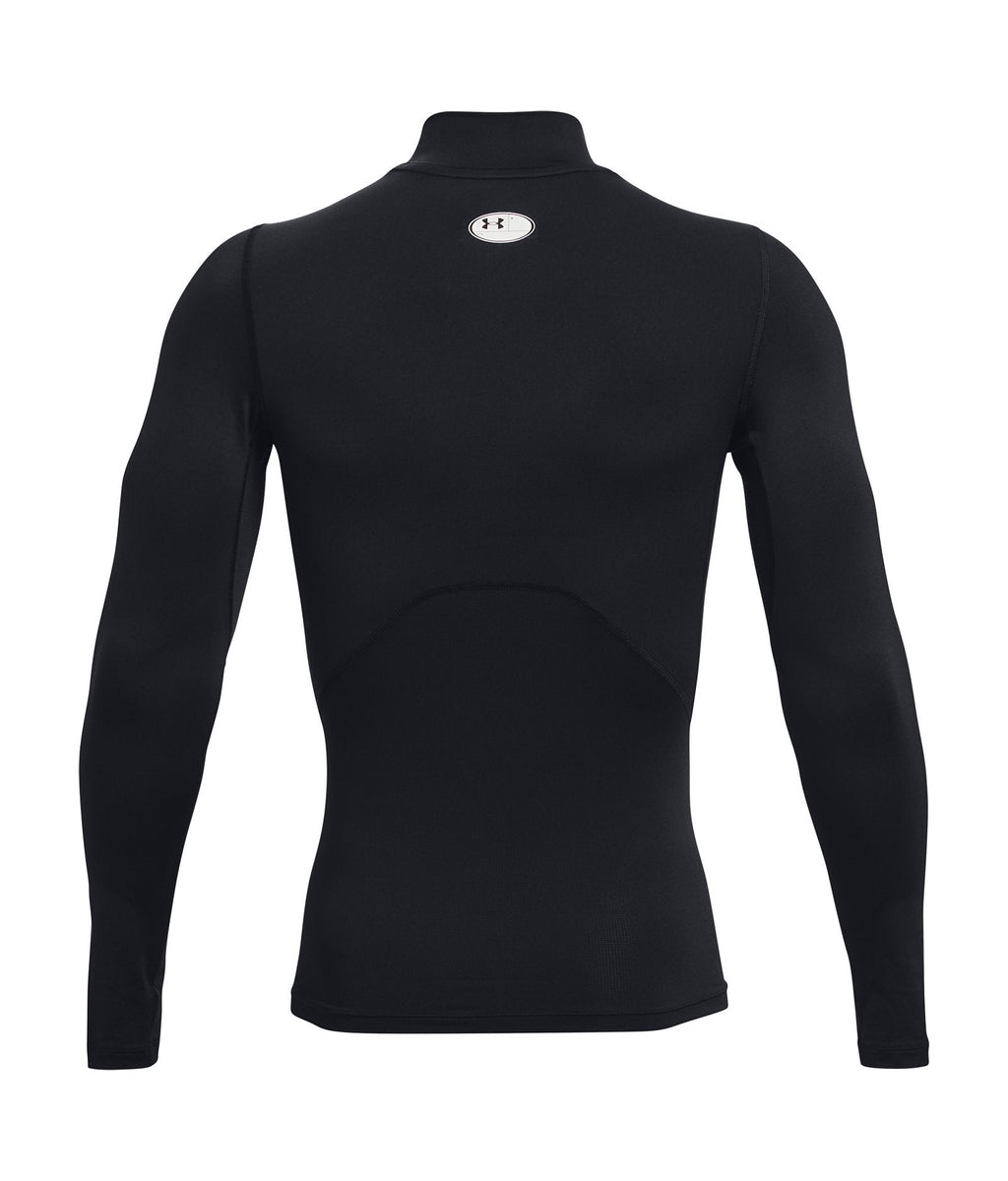 HeatGear® Men's Compression Mock Long Sleeve - Black