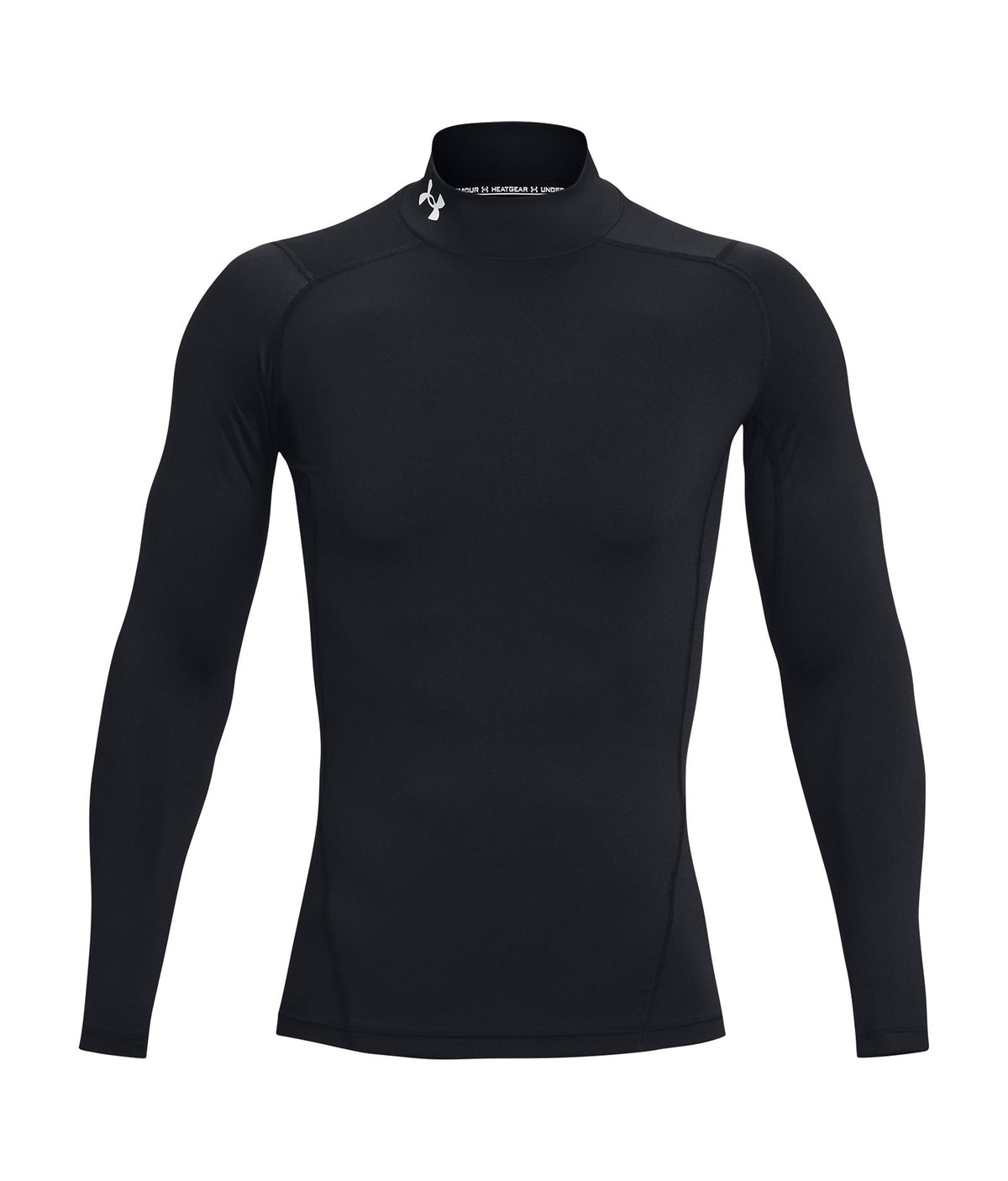 HeatGear® Men's Compression Mock Long Sleeve - Black