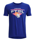 UA Football Chrome Boys' Short Sleeve - Blue