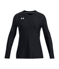 UA Powerhouse Girls' Volleyball Long Sleeve Jersey - Black