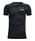 UA Velocity Jacquard Boys' Short Sleeve - Black