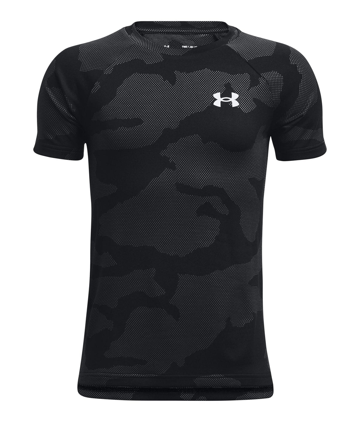 UA Velocity Jacquard Boys' Short Sleeve - Black