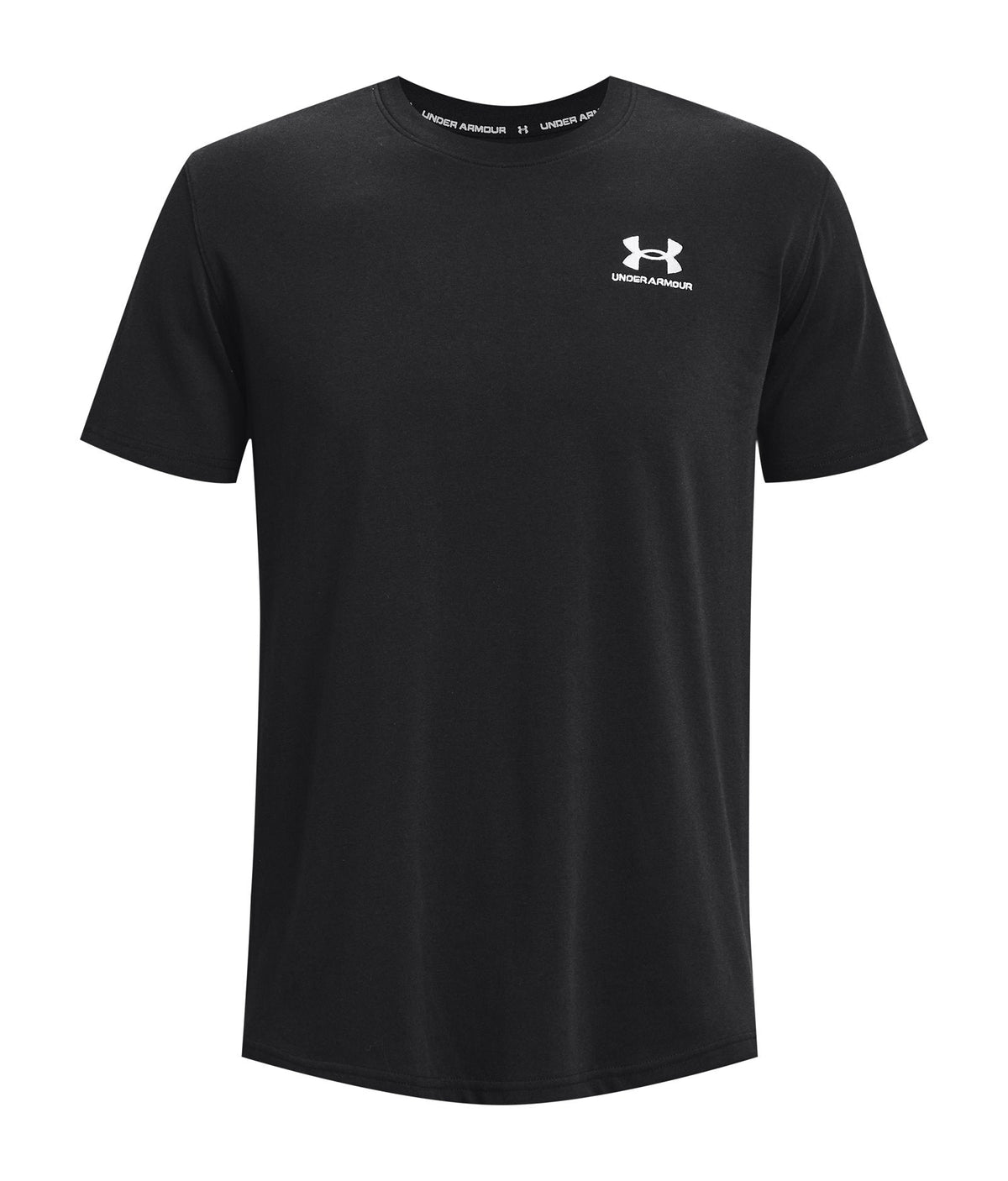 Men's UA Logo Embroidered Heavyweight Short Sleeve Men's Short Sleeve - Black