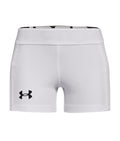 UA Utility Girls' Slider Shorts - White