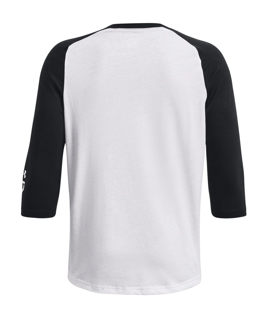 UA Classic Boys' ¾ Baseball Raglan - Black