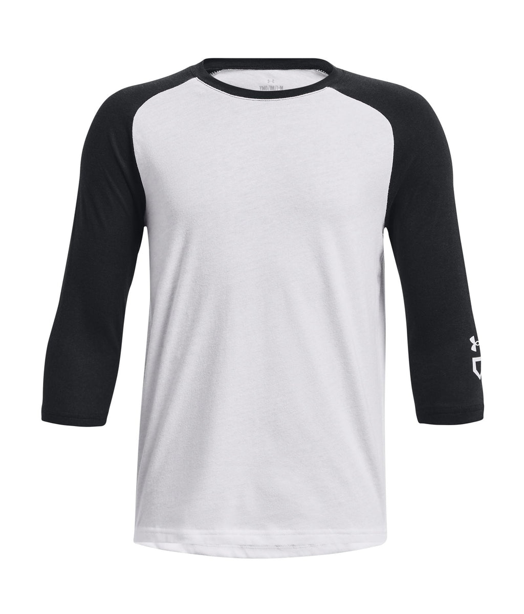 UA Classic Boys' ¾ Baseball Raglan - Black