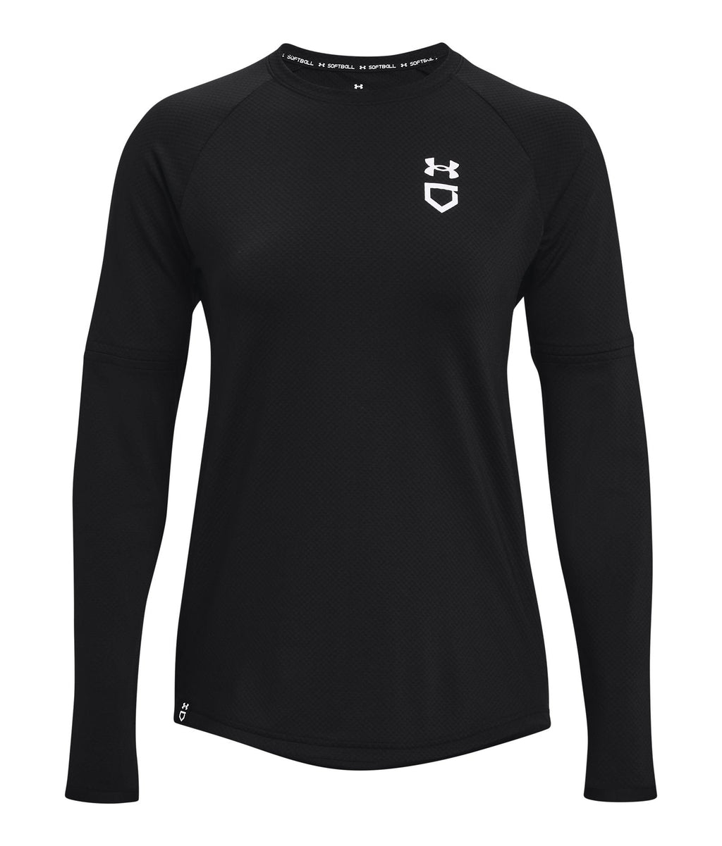 UA Utility Waffle Women's Crew - Black