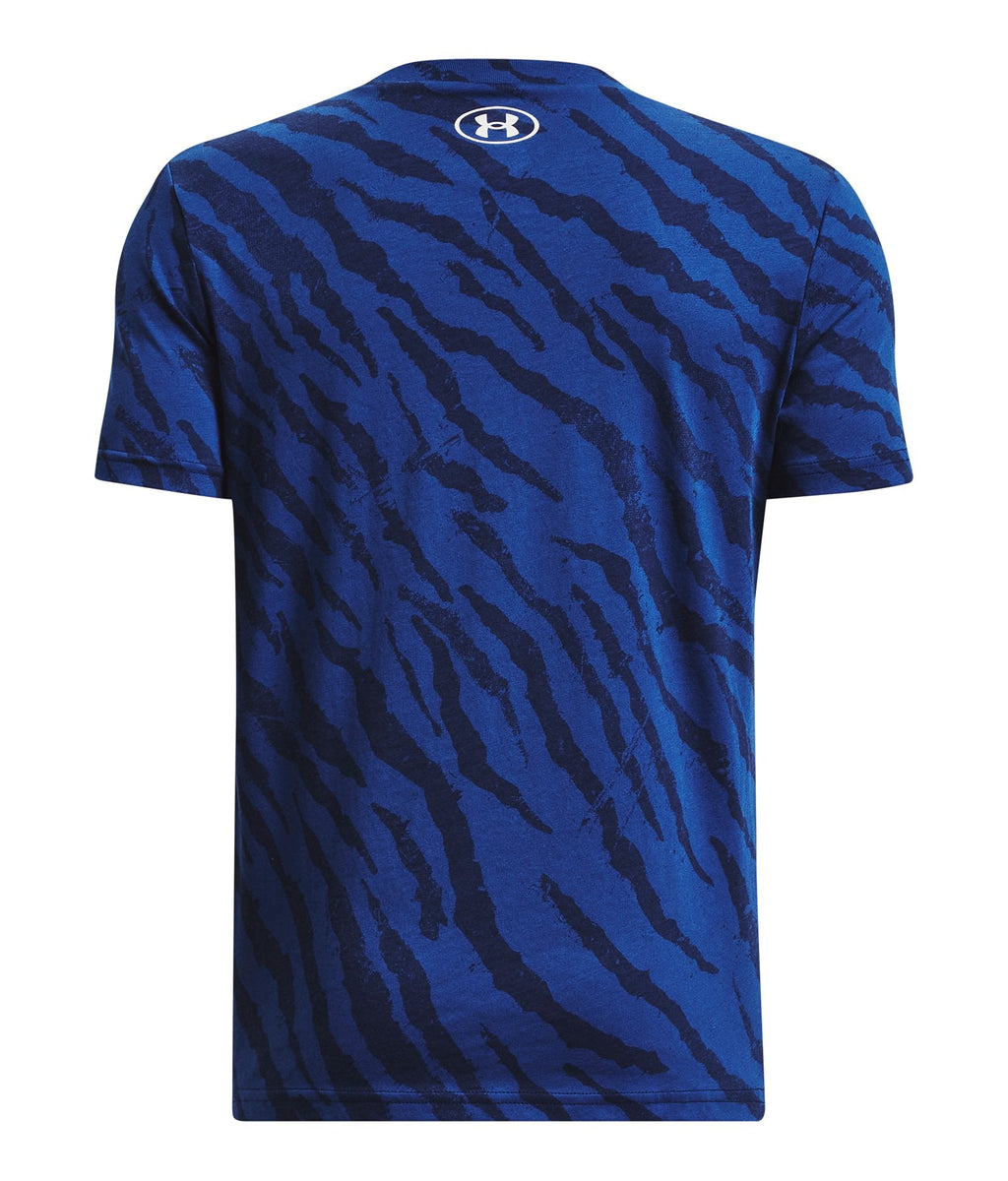 Project Rock Logo Printed Boys' Short Sleeve - Blue