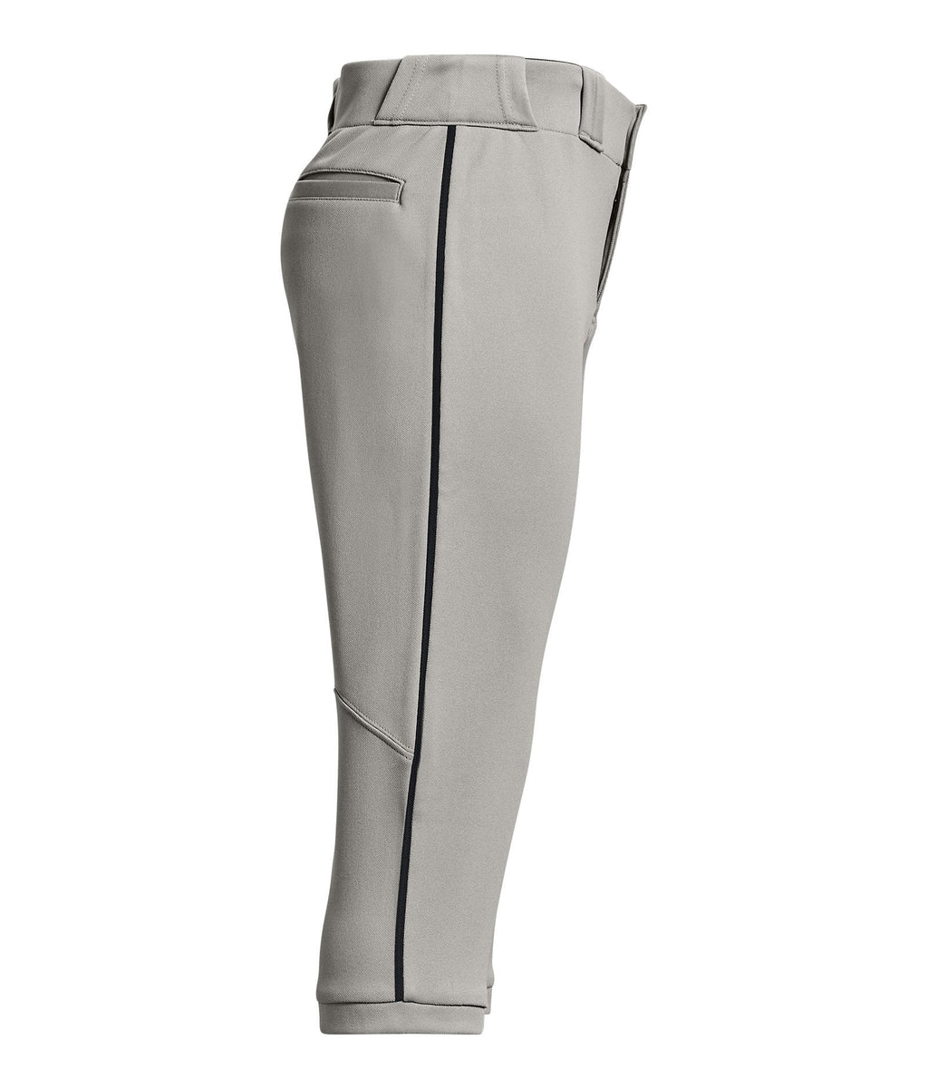 UA Utility Pro Piped Boys' Knicker Baseball Pants - Gray