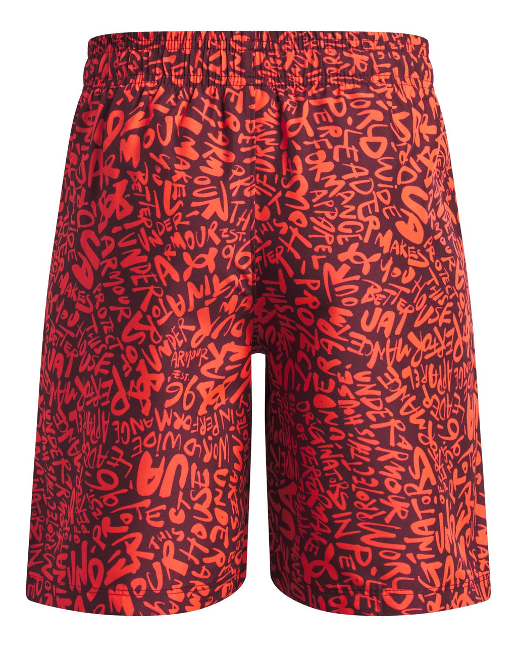 Boys' UA Woven Printed Shorts null - Red