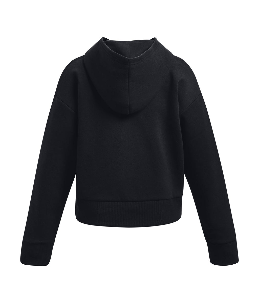 UA Rival Fleece Girls' Crop Hoodie - Gray