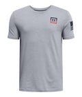 UA Freedom Flag Boys' T-Shirt - Gray