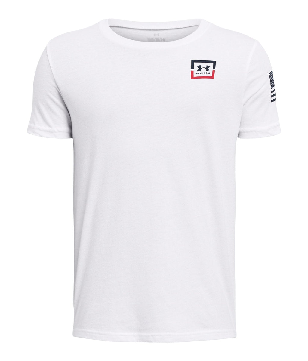 UA Freedom Flag Boys' T-Shirt - Gray