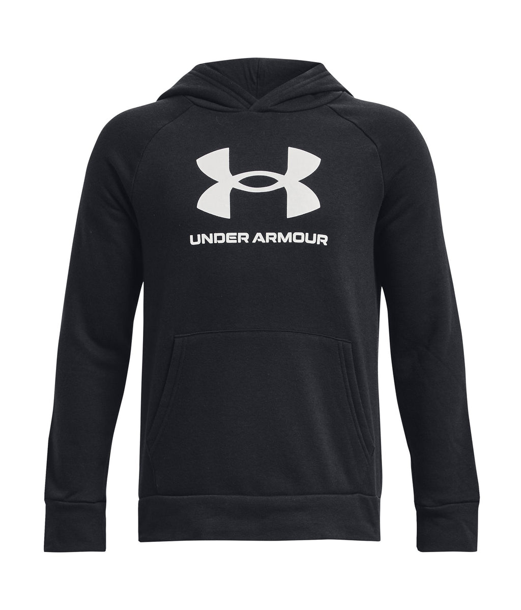UA Rival Fleece Big Logo Boys' Hoodie - Black
